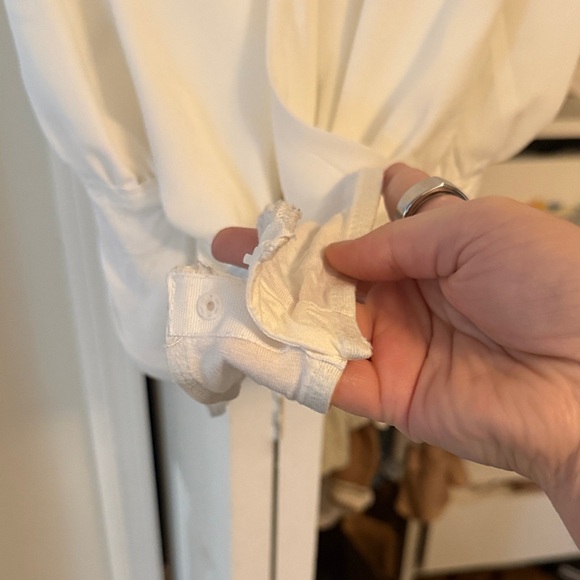 SHEIN Curve White Blouse bodysuit - Picture 3 of 4